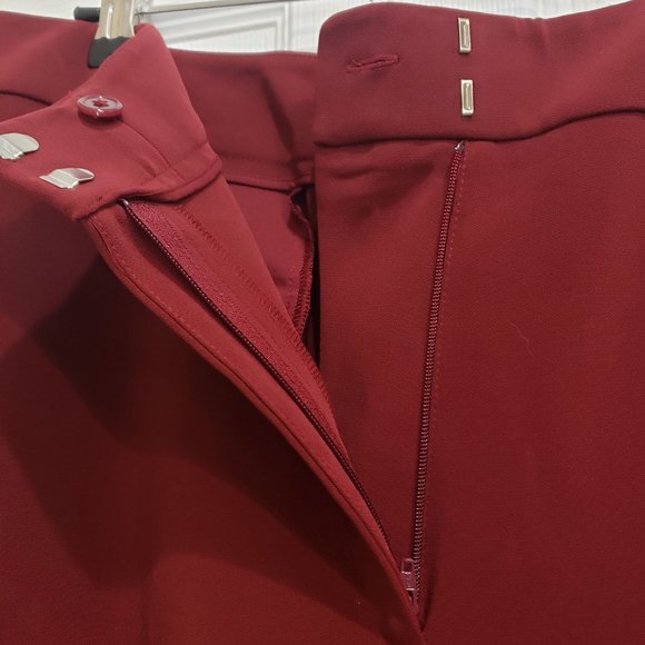 Chico's Wide Leg Fashion Pant 2.5R NWT $99 570294715 size 14 Cranberry Spice - Picture 3 of 7